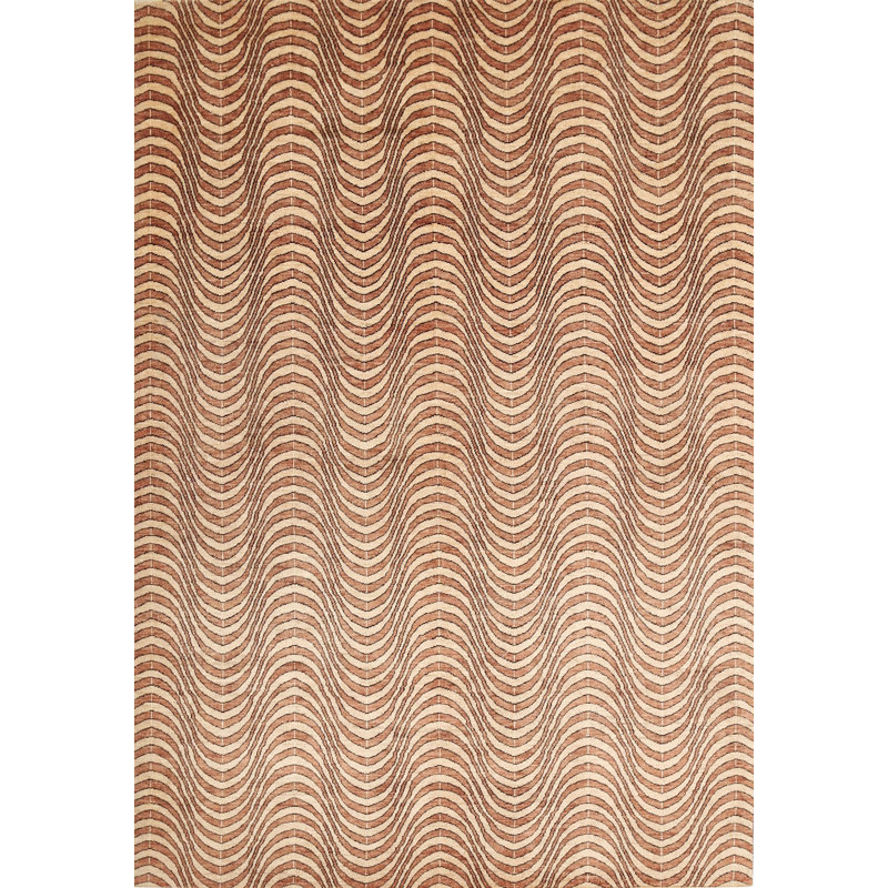 Tapis abstrait brun, Rectangle 5 pi x 7 pi