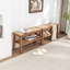 Banc de rangement en bois massif Charla-2068379919
