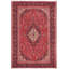 Tapis rouge vintage en laine noué à la main Kashan Lynch - 8 pi 1 po x 10 pi 11 po
