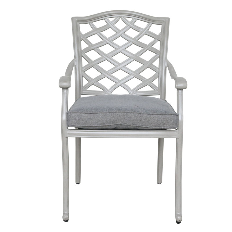 Chaise de patio Annecorinne, Basalte, Blé cendré
