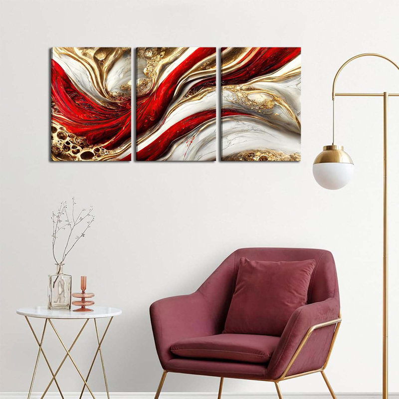 3 Piece Wrapped Canvas Print, 40 cm H x 30 cm W