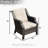 All-Weather PE Wicker Patio Armchair with Cushions&Fade Resistant (Set of 2)-1408866616