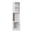 Meuble-bar de coin de 70 pouces avec portes vitrées et 8 casiers à vin-598875239