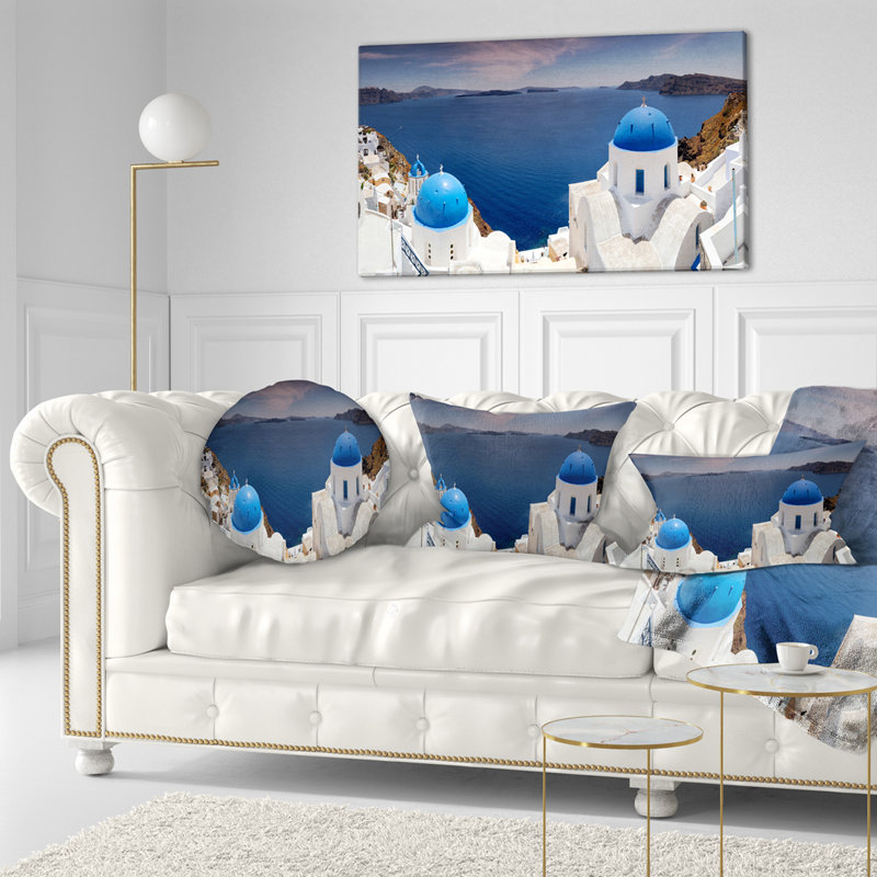 Coussin lombaire paysage imprimé Doomes