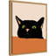 «The Curious Cat» par Kinney, reproduction d'art sur toile encadrée-1928150560