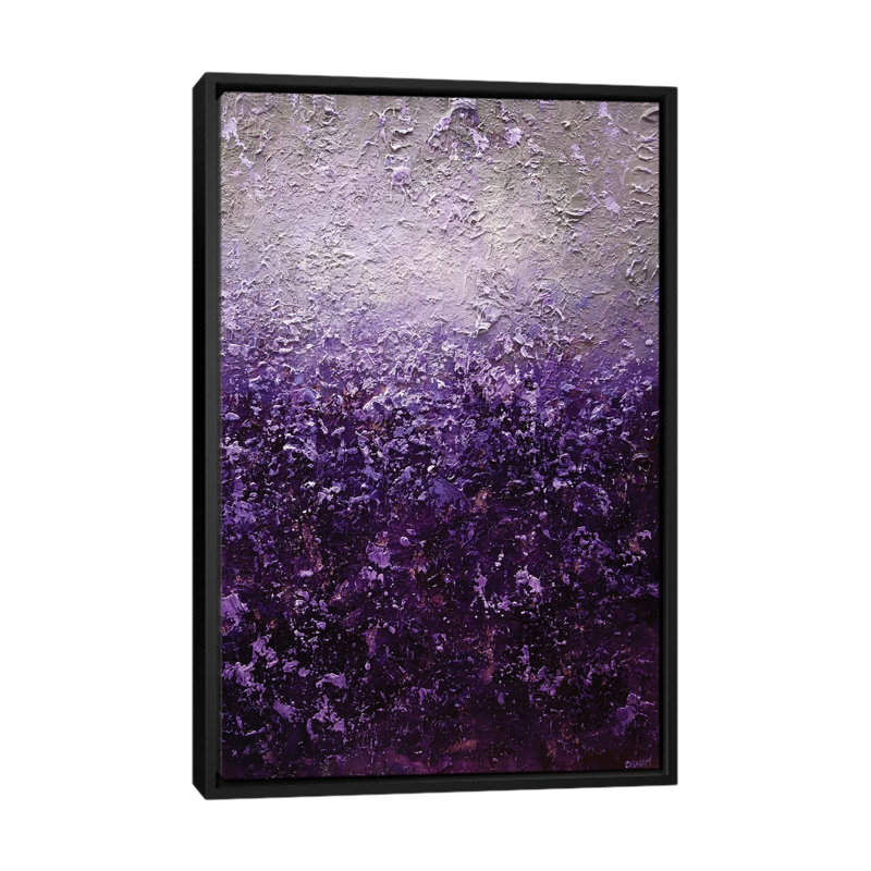 Swiger Purple Haze' Print on Canvas, 26" H x 18" W x 1.5" D, Black Framed Canvas