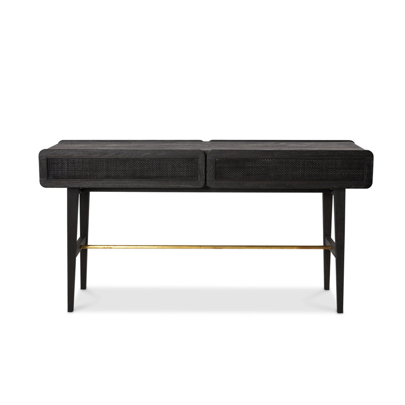 Miles 62'' W Solid Wood Console Table, Dark Brown