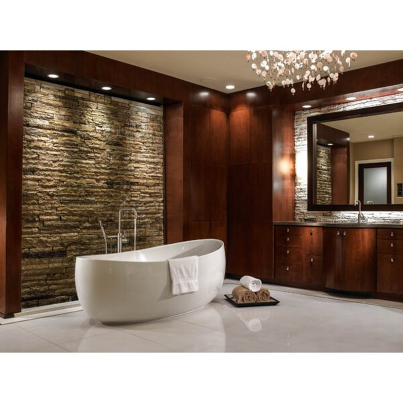 Picasso 66'' L Soaking Bathtub, Glossy White, White