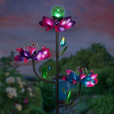 Triple piquet pour jardin