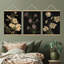 "Botanical", fond sombre, affiche murale encadrée en bois