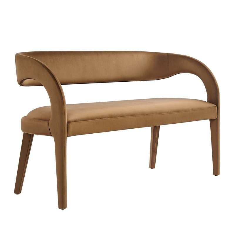 Modway Pinnacle Performance Velvet Accent Bench, Brown