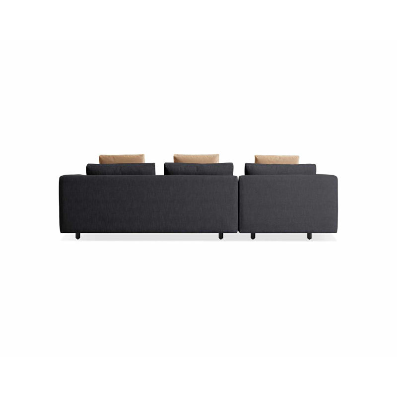 Hands Down Chaise Sectional, Left Hand Facing, Tofte Navy/Color Mix 1 Polyester Blend
