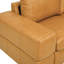 Canapé modulaire à large accoudoirs en cuir assorti-807347839