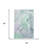 3' X 5' Blue And Green Abstract Washable Area Rug With UV Protection