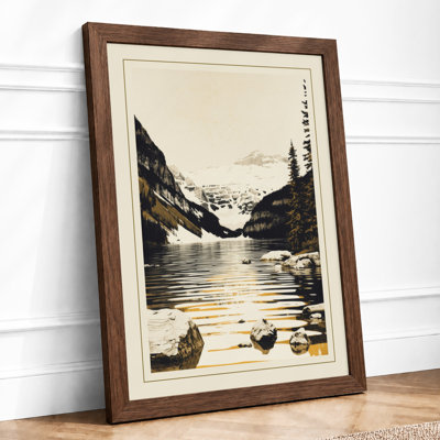 Mountains At Sunrise Japandi - Print