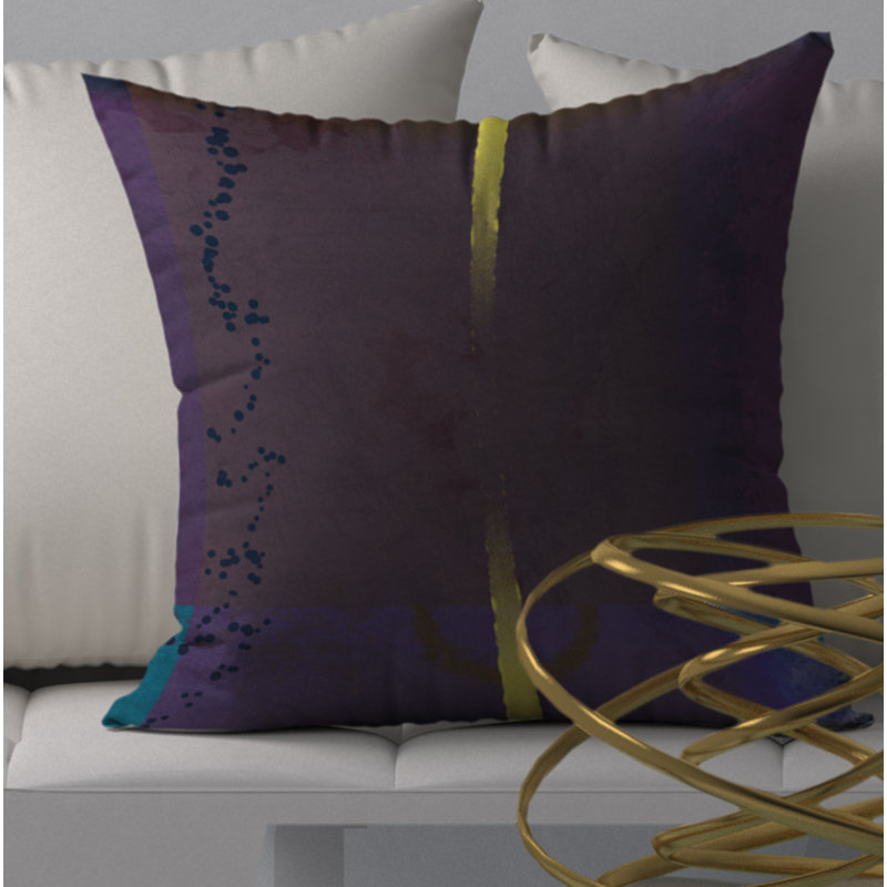 Supersonic Abstract Reversible Throw Pillow, 20" H x 20" W