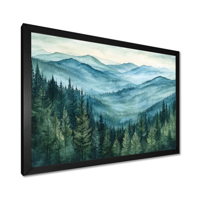 Woodland Peaks III - mountains Wall Art