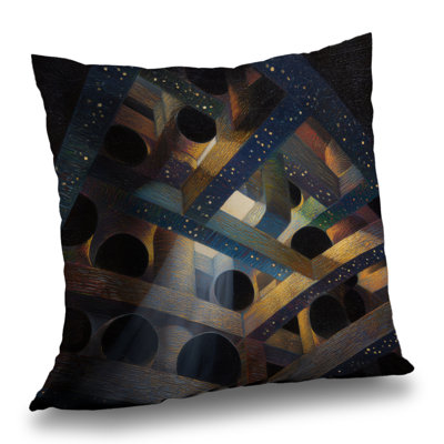 Pipe Dream Blue Poly Twill Throw - Stylish Home Decor Accent – Throw Pillow Cover Only, Double-Sided Print, Insert Not Included