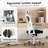 Ergonomic Office Chair With Headrest, Adjustable Lumbar Support, Armrests And Rocking Function For Comfortable Home Office Use-739027488-739027519