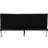 Comfortable With Wood Base, Stainless Leg, Black Leather, 42.52In Package Depth Modern Bed In Frame, 12.4In Height