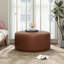 Repose-pieds rembourré rond-659614054
