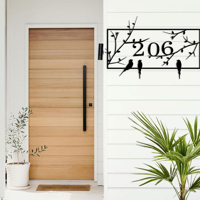 Décoration murale d'extérieur personnalisée, 11" H x 18" W x 0.05" D, Oui