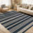 Washable Easy Jute Rug Modern Striped Living Room Rug with Non-Slip Backing, Non Shedding Neutral Floor Mats, Indoor Outdoor Carpet for Bedroom, Patio, Backyard-753434441