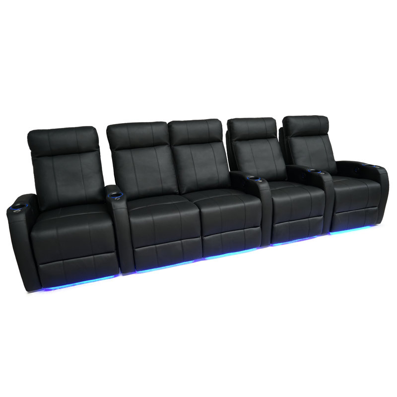 Causeuse de cinéma maison en cuir