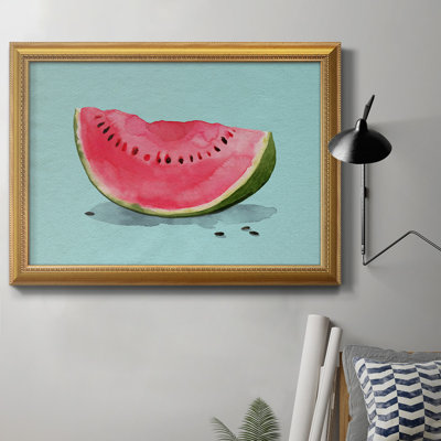Summer Watermelon I - peinture sur toile encadrée