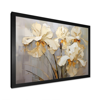 Golden Serenade of Irises sur toile