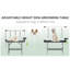 Grande table de toilettage pour chien 47 po en acier inoxydable pliable pour chiens à la maison-133033149
