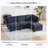 92" Modular Sectional Sofa with Storage & Removable Covers, L-Shaped Convertible 4-Seater Couch with Movable Ottoman, Modern Sleeper-Ready Sectional-226305180