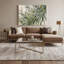 Botanical Olive Branches Brown Canvas Wall Art-1213123757