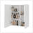 White Wall-Mounted Bathroom Cabinet With Mirror