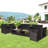 Anaan 8 - Person Patio Conversation Sets with Cushions-1349233271