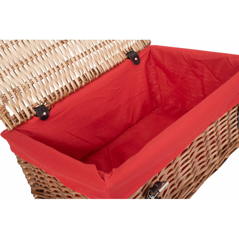 Wicker 18" Packaging Hamper Basket with Lining