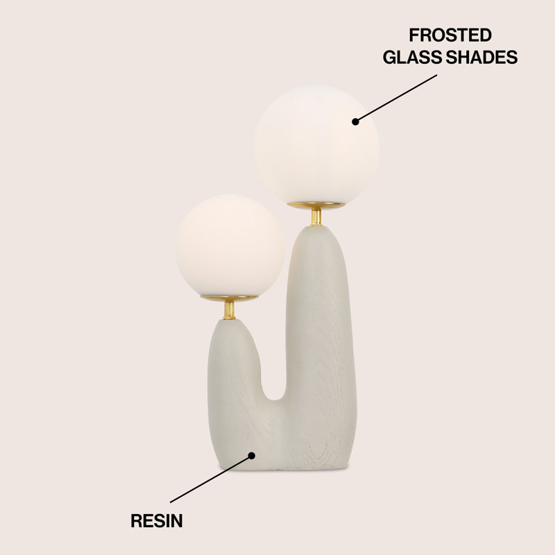Ilsa Resin Novelty Lamp, Almond
