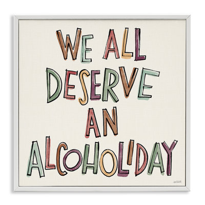 Alcoholiday Funny Phrase Giclee Art by Anne Tavoletti