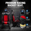Cockpit à volant de course amélioré et stable avec siège et support pour moniteur, plate-forme de course Sim robuste et réglable pour roues Logitech / ThrustMaster / Fanatec, jeu PC / Playstation / xbox-130185772