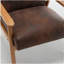 Fauteuil de style moderne Mid-Century de 25,38 po de largeur, brun-1351226494