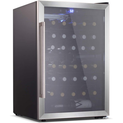 4.4 cuft 37 Bottle and 145 Can Single Zone Freestanding Wine and Beverage Refrigerator