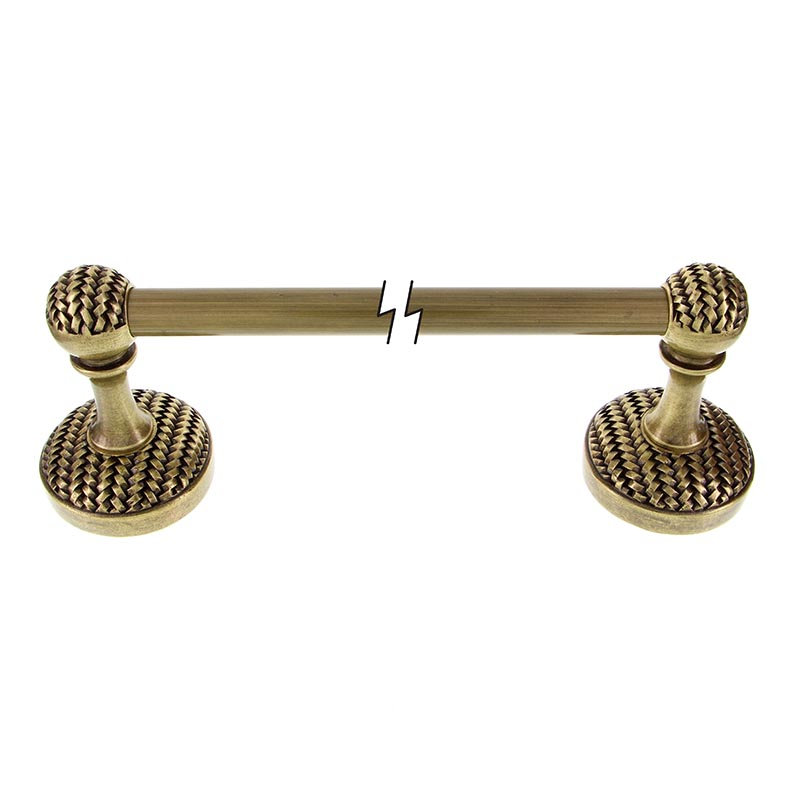 Cestino Towel Bar, Antique Brass