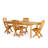 Ellie-Maye Rectangular Teak Outdoor Dining Table , in. W 35.50'' in. D-1887875928