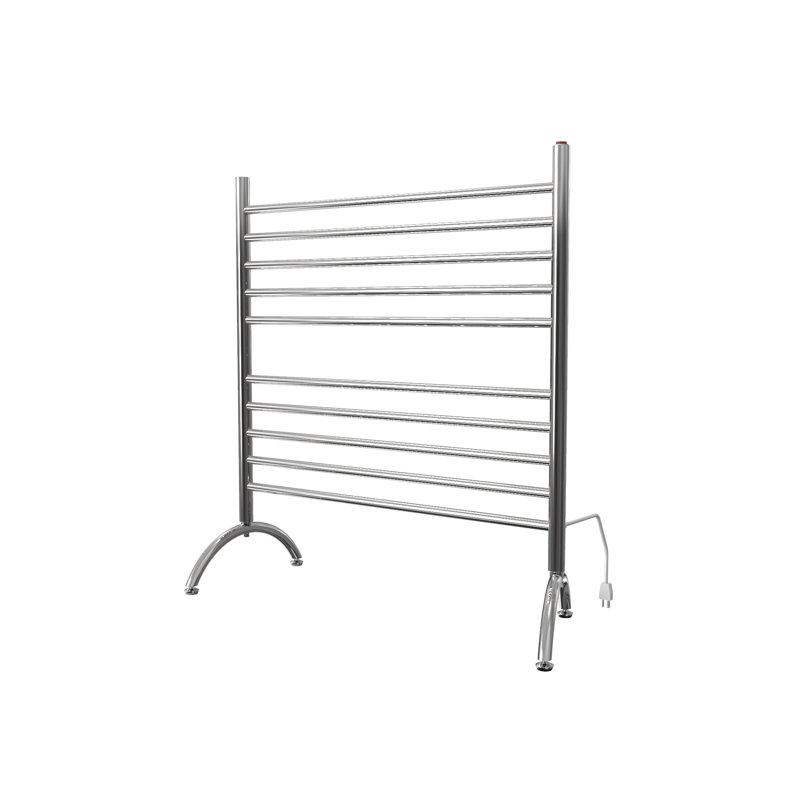 Solo Straight Towel Rail Towel Warmer, Polished, 38" H x 32.5" W x 15" D