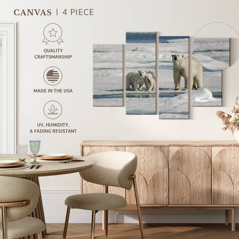 Longyearbyen Polar Bears, 22" H x 36" W