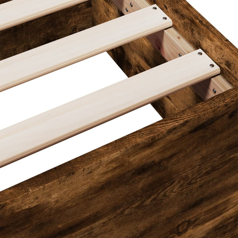 Peltz Bed, Single (3'), Smoked Oak