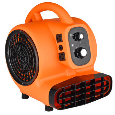 Floor Blower, 1/4 HP, 1000 CFM Air Mover For Drying And Cooling, Portable Carpet Dryer Fan With 4 Blowing Angles And Time Function, For Janitorial, Home, Commercial, Industrial Use, ETL Listed