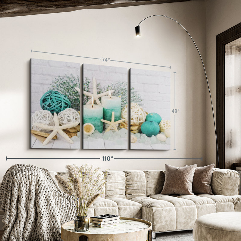 " Beach Concept Spa ", 48" H x 74" W x 1.25" D
