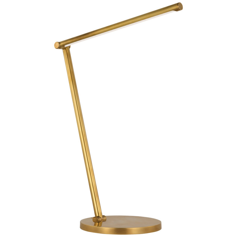 Cona LED Desk Table Lamp, Antique-Burnished Brass