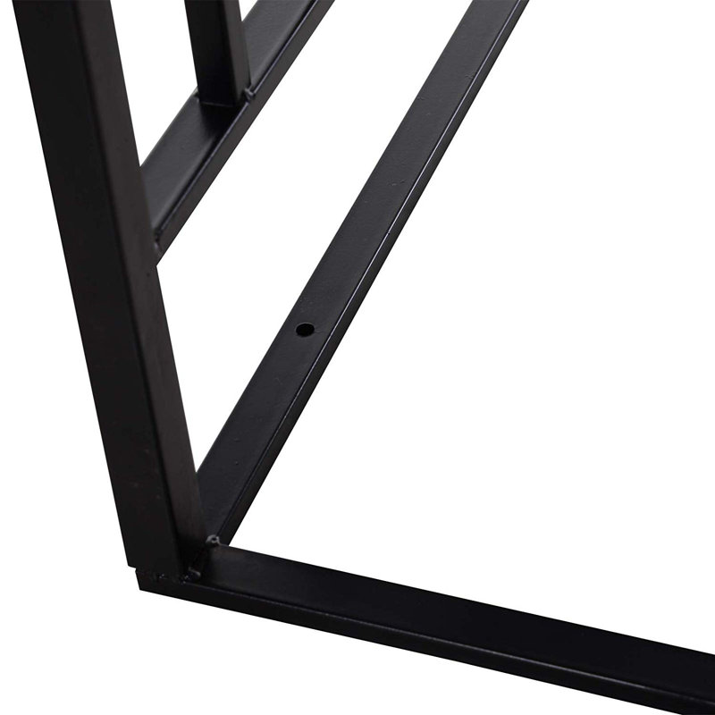 Tawanna 131cm W x 49cm D Metal Arbour Gate with Gate in Black